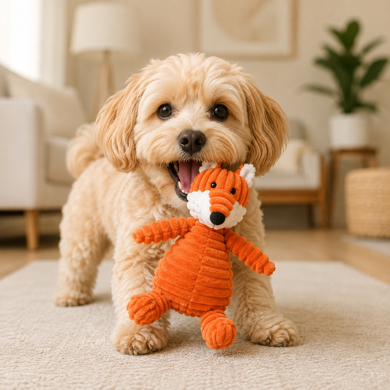 Vocal Animal Plush for Pet Dog Molar Teeth Cleaning Training