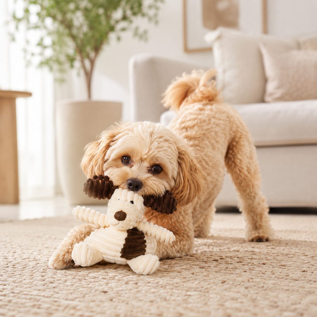 Vocal Animal Plush for Pet Dog Molar Teeth Cleaning Training