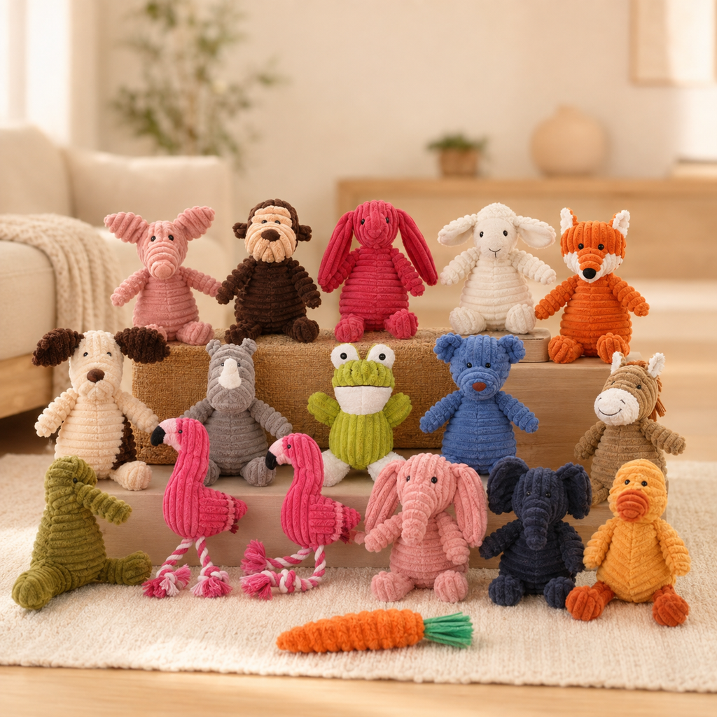 Vocal Animal Plush for Pet Dog Molar Teeth Cleaning Training