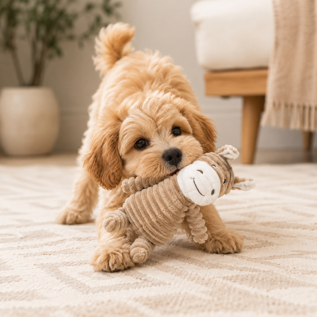 Vocal Animal Plush for Pet Dog Molar Teeth Cleaning Training