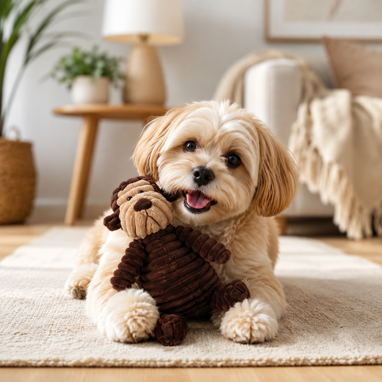 Vocal Animal Plush for Pet Dog Molar Teeth Cleaning Training