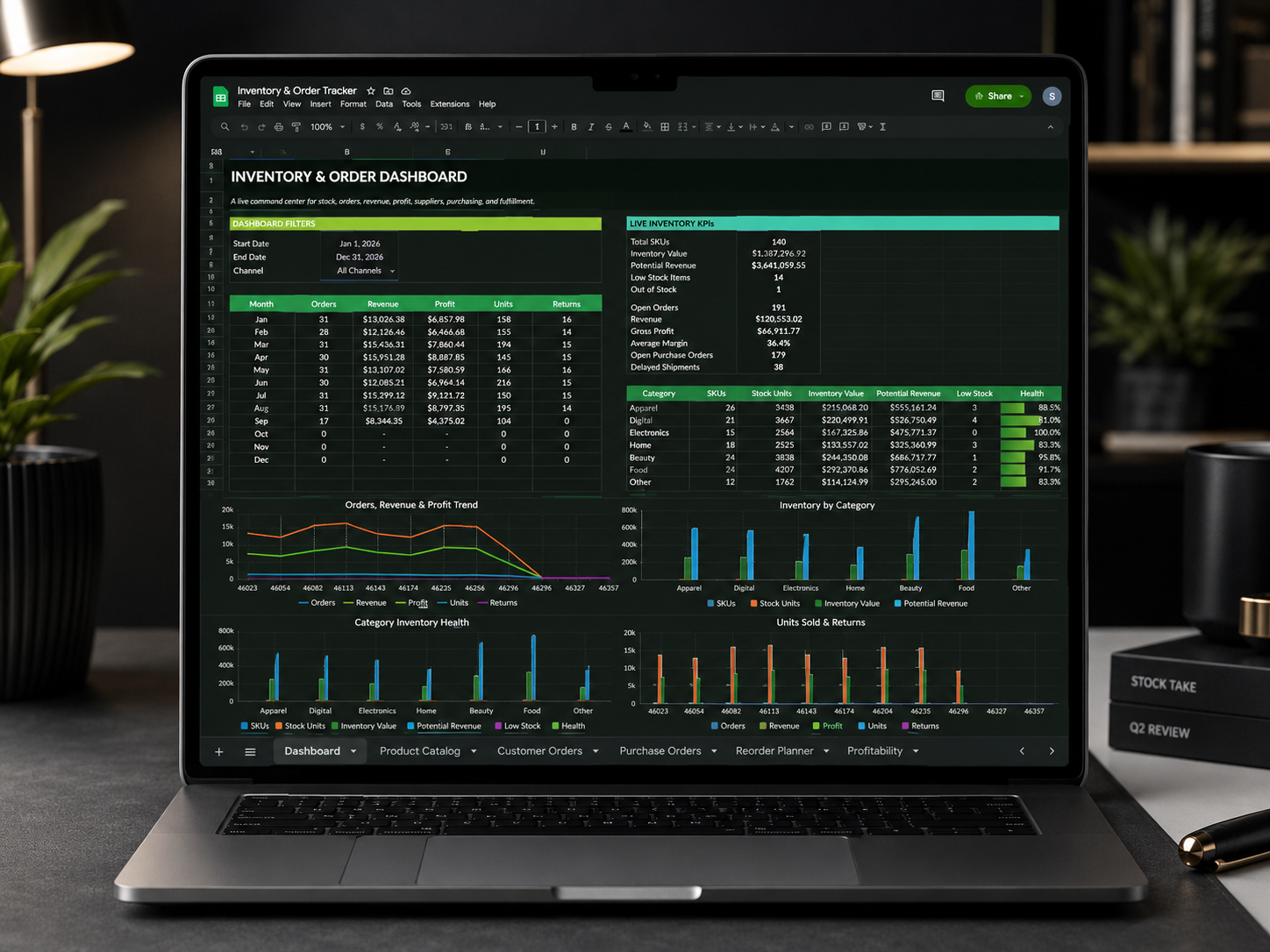 Inventory & Order Tracker