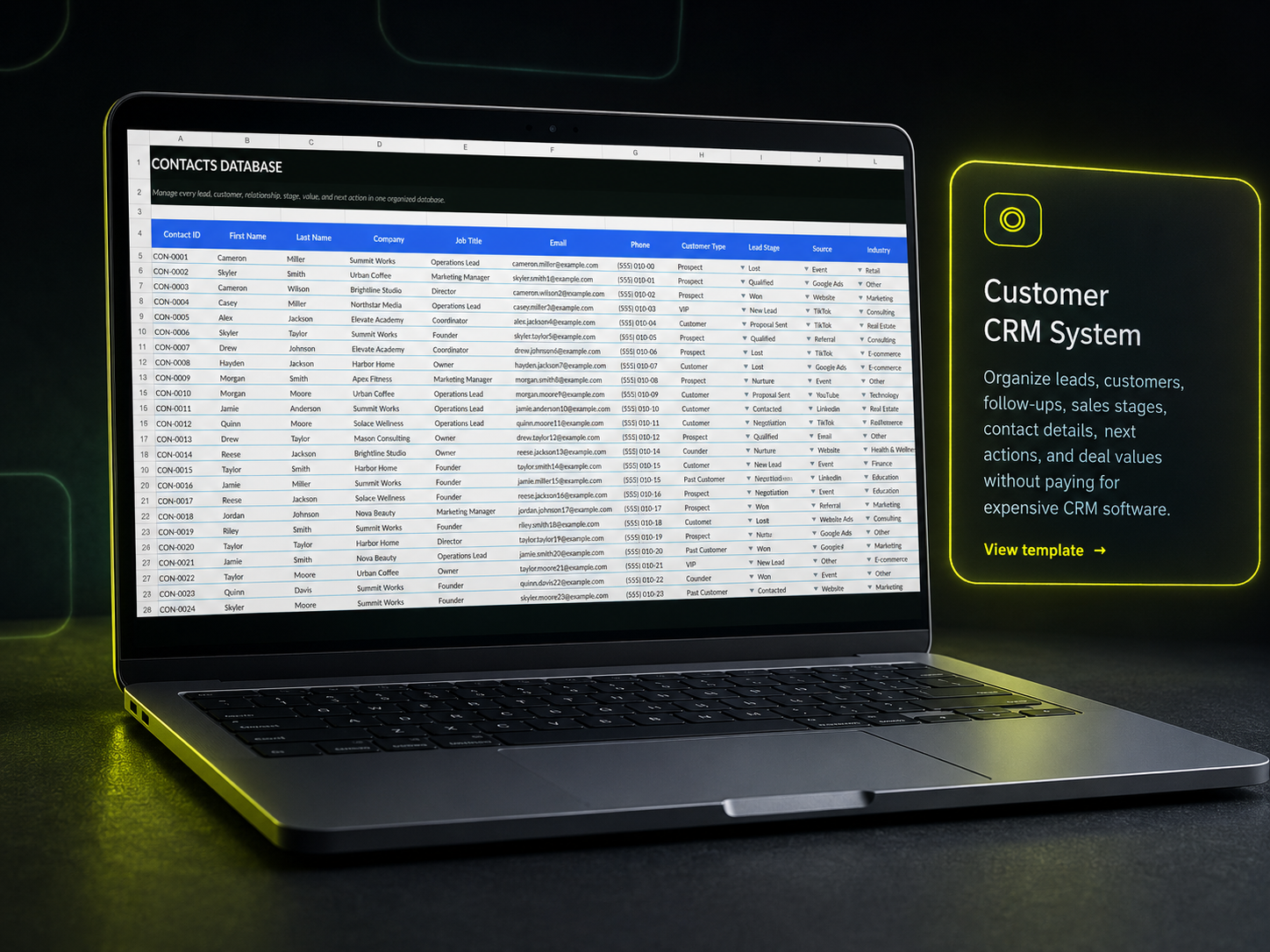 Premium Customer CRM System